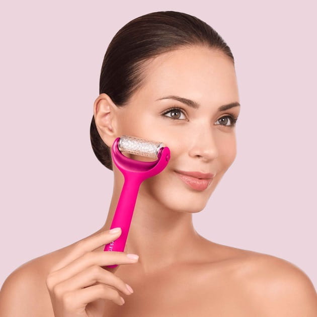 Электронный ролик для лица и тела с микроиглами Geske MicroNeedle Face & Body Roller 8 в 1 Magenta (GK000043MG01)