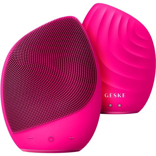 Электронная звуковая щетка для лица Geske Sonic Facial Brush 5 в 1 Magenta (GK000010MG01)