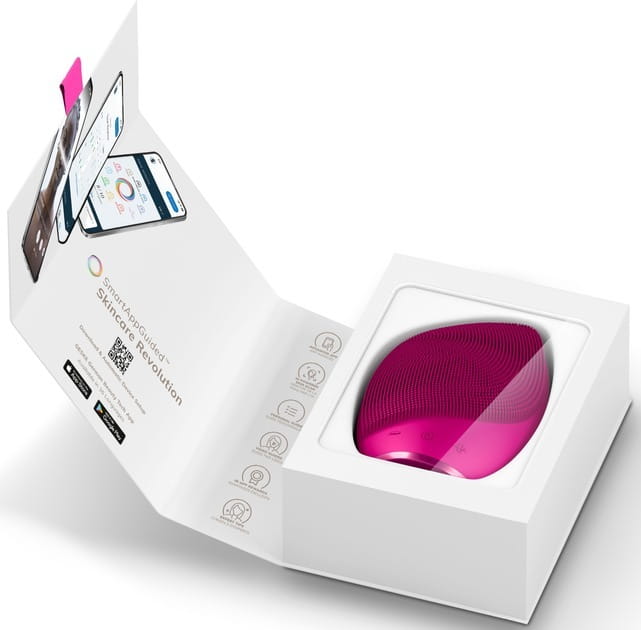 Электронная звуковая щетка для лица Geske Sonic Facial Brush 5 в 1 Magenta (GK000010MG01)