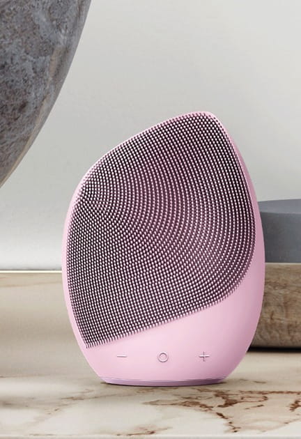 Электронная звуковая щетка для лица Geske Sonic Facial Brush 5 в 1 Pink (GK000010PK01)