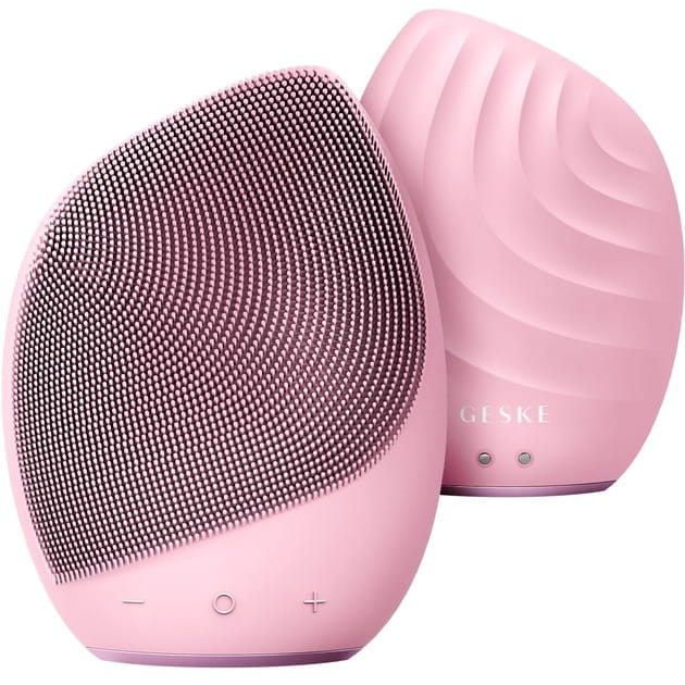 Электронная звуковая щетка для лица Geske Sonic Facial Brush 5 в 1 Pink (GK000010PK01)