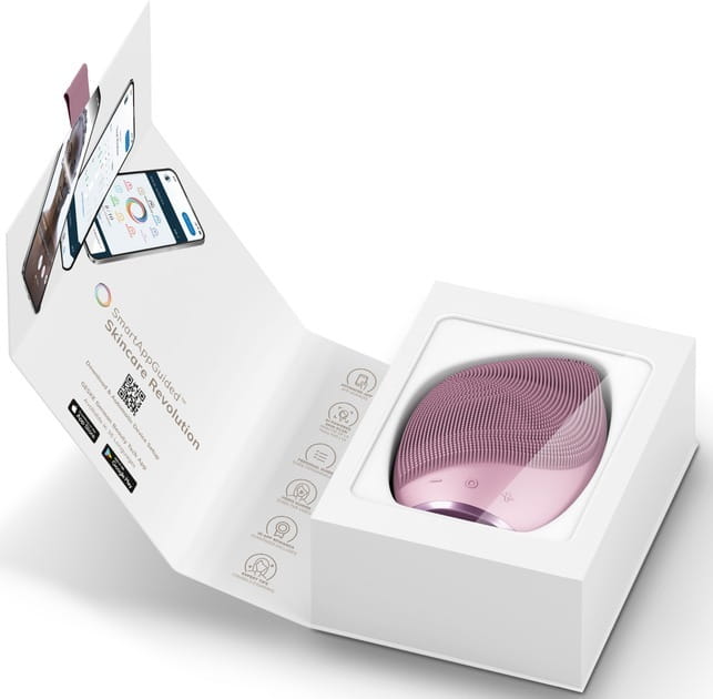 Электронная звуковая щетка для лица Geske Sonic Facial Brush 5 в 1 Pink (GK000010PK01)