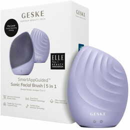 Электронная звуковая щетка для лица Geske Sonic Facial Brush 5 в 1 Purple (GK000010PL01)