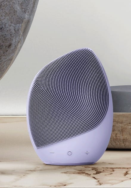 Электронная звуковая щетка для лица Geske Sonic Facial Brush 5 в 1 Purple (GK000010PL01)