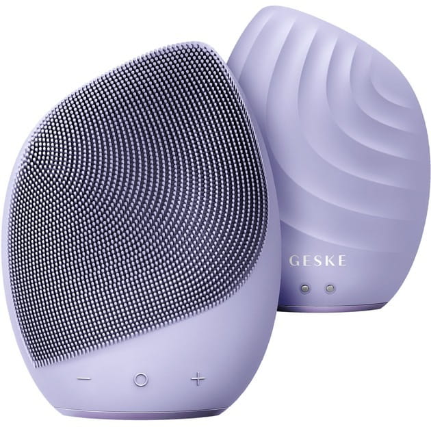 Электронная звуковая щетка для лица Geske Sonic Facial Brush 5 в 1 Purple (GK000010PL01)