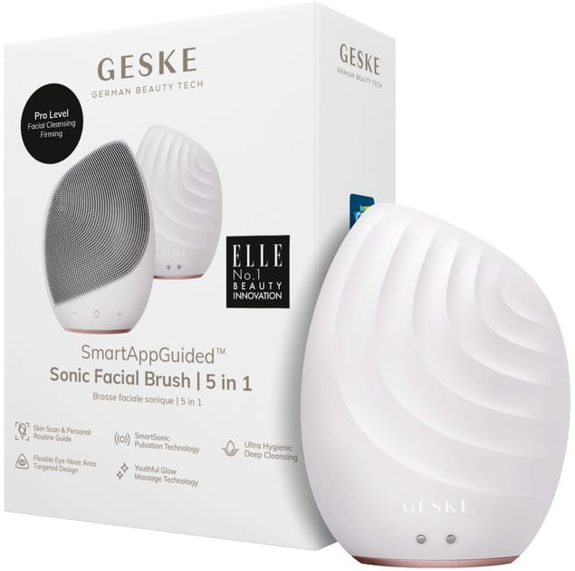 Электронная звуковая щетка для лица Geske Sonic Facial Brush 5 в 1 Starlight (GK000010SL01)