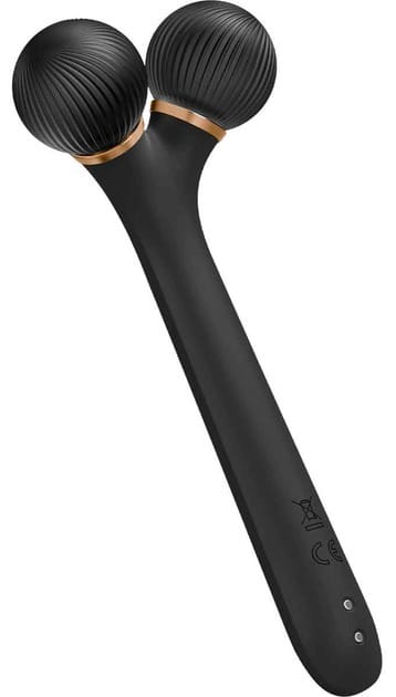 Электронный звуковой ролик для лица Geske Sonic Facial Roller 4 в 1 Gray (GK000040GY01)