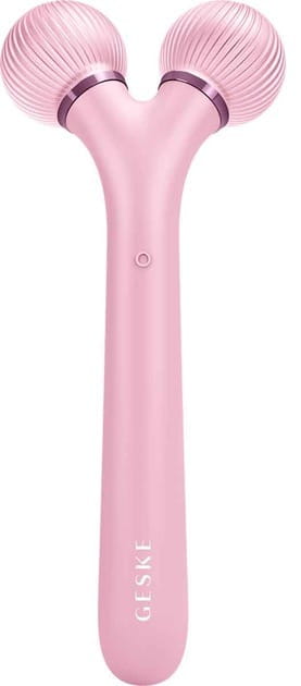 Электронный звуковой ролик для лица Geske Sonic Facial Roller 4 в 1 Pink (GK000040PK01)
