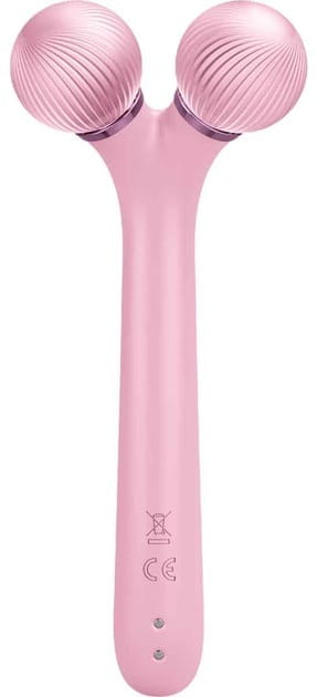 Электронный звуковой ролик для лица Geske Sonic Facial Roller 4 в 1 Pink (GK000040PK01)