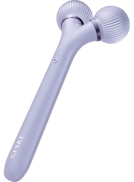 Электронный звуковой ролик для лица Geske Sonic Facial Roller 4 в 1 Purple (GK000040PL01)