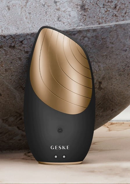 Электронная звуковая термо щетка для лица Geske Sonic Thermo Facial Brush 6 в 1 Gray (GK000007GY01)