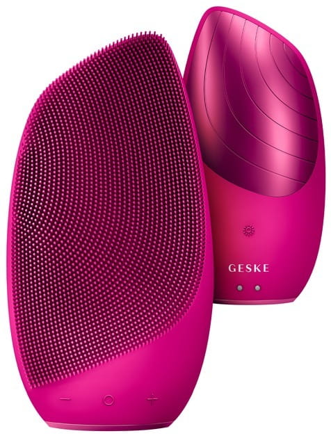 Електронна звукова термо щітка для обличчя Geske Sonic Thermo Facial Brush 6 в 1 Magenta (GK000007MG01)