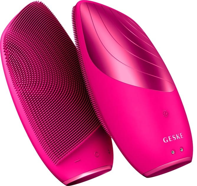 Електронна звукова термо щітка для обличчя Geske Sonic Thermo Facial Brush 6 в 1 Magenta (GK000007MG01)