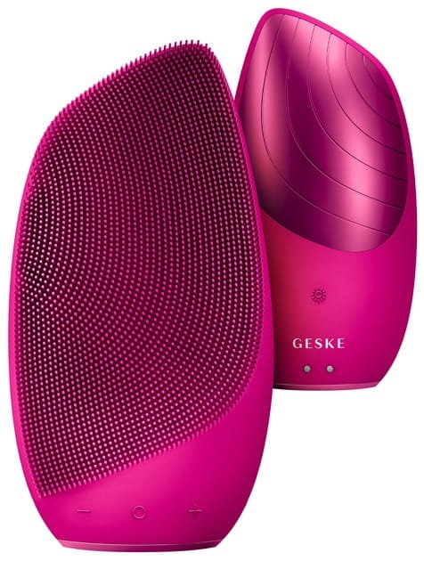 Электронная звуковая термо щетка для лица Geske Sonic Thermo Facial Brush 6 в 1 Magenta (GK000007MG01)