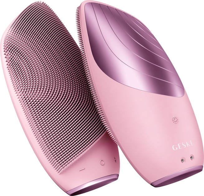 Електронна звукова термо щітка для обличчя Geske Sonic Thermo Facial Brush 6 в 1 Pink (GK000007PK01)