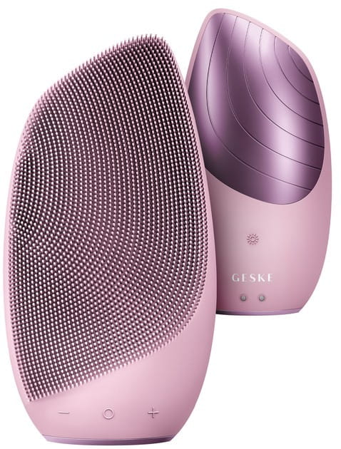 Электронная звуковая термо щетка для лица Geske Sonic Thermo Facial Brush 6 в 1 Pink (GK000007PK01)