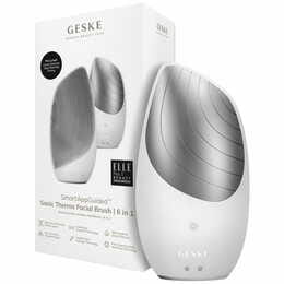 Электронная звуковая термо щетка для лица Geske Sonic Thermo Facial Brush 6 в 1 White (GK000007WH01)