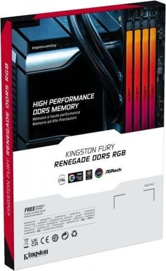 Модуль памяти DDR5 16GB/6000 Kingston Fury Renegade RGB (KF560C32RSA-16)