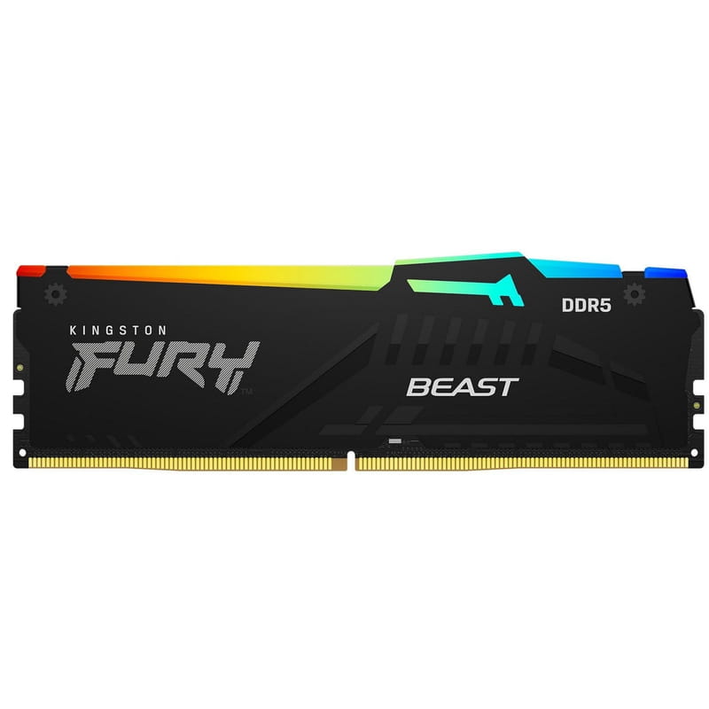 Модуль пам`ятi DDR5 16GB/5200 Kingston Fury Beast RGB (KF552C40BBA-16)