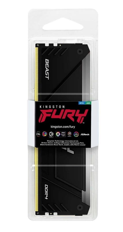 Модуль памяти DDR4 8GB/3200 Kingston Fury Beast RGB (KF432C16BB2A/8)