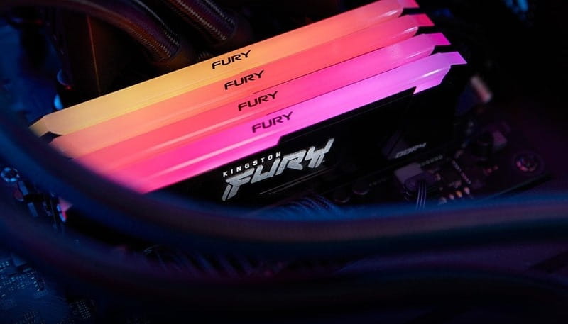 Модуль памяти DDR4 8GB/3200 Kingston Fury Beast RGB (KF432C16BB2A/8)