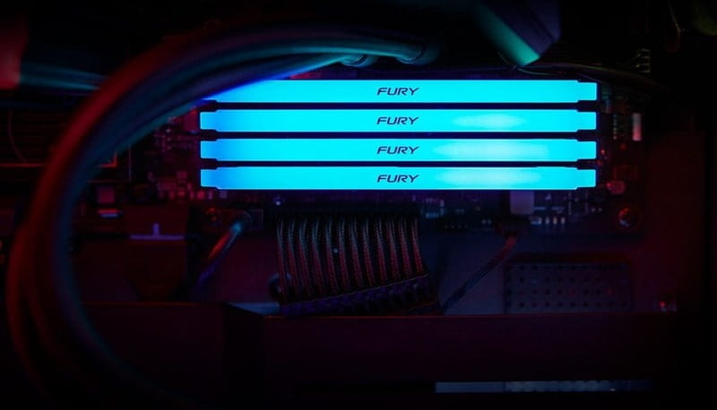 Модуль памяти DDR4 8GB/3200 Kingston Fury Beast RGB (KF432C16BB2A/8)