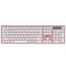 Фото - Клавіатура бездротова 2E KS270 WL/BT EN/UKR Pink/White (2E-KS270WBPN_UA) | click.ua