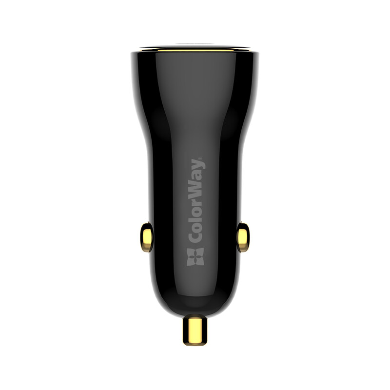 Автомобильное зарядное устройство ColorWay Power Delivery Port PPS USB (USB-A + USB-C, 60W) Black (CW-CHA046PD-BK)