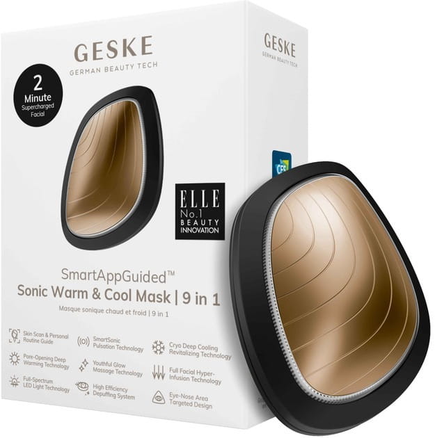 Звуковая маска тепло и холод Geske Sonic Warm & Cool Mask 9 в 1 Gray (GK000002GY01)