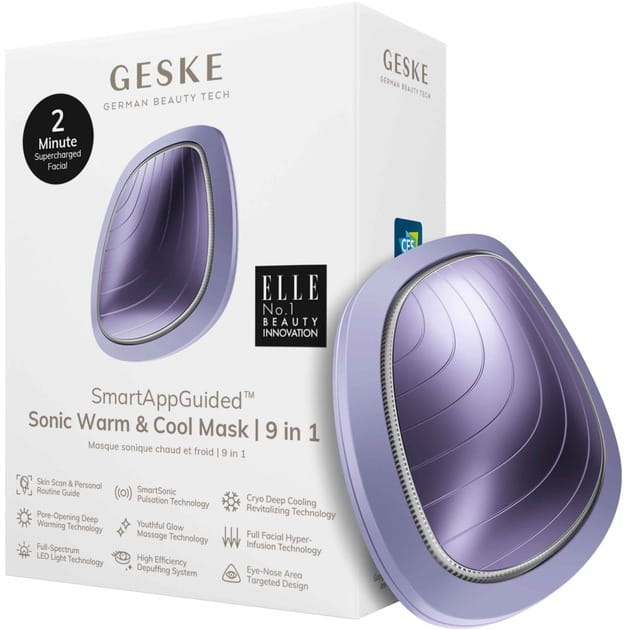 Звуковая маска тепло и холод Geske Sonic Warm & Cool Mask 9 в 1 Purple (GK000002PL01)