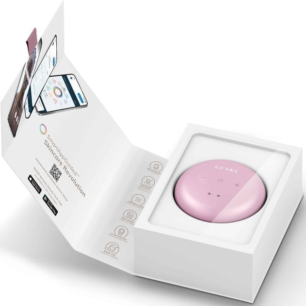 Звуковой массажер для лица и тела Geske Sonic Cool & Warm Face and Body Massager 9 в 1 Pink (GK000699PK01)