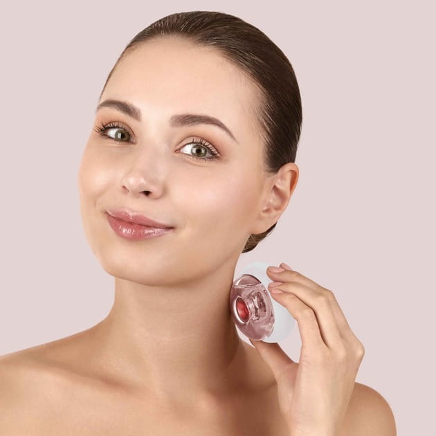 Звуковой массажер для лица и тела Geske Sonic Cool & Warm Face and Body Massager 9 в 1 Starlight (GK000699SL01)