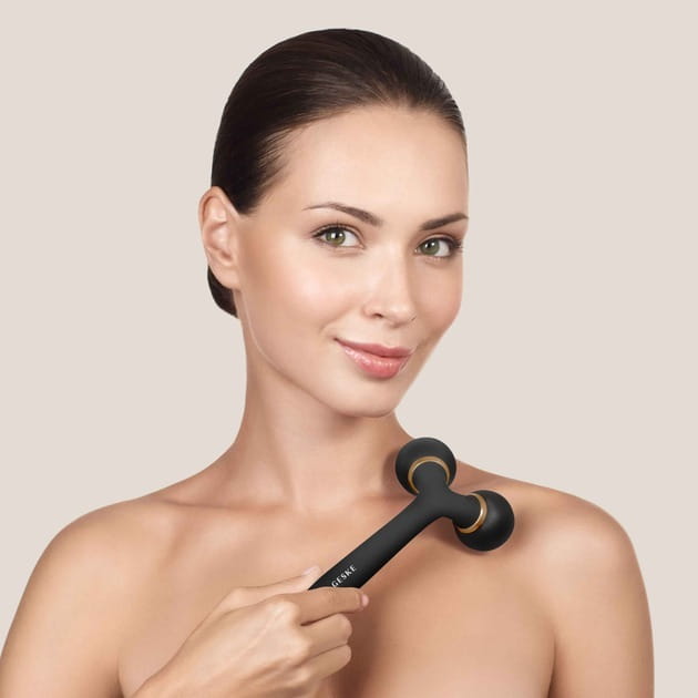 Электронный звуковой ролик для лица и тела Geske Sonic Facial & Body Roller 4 в 1 Gray (GK000041GY01)
