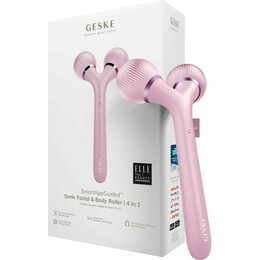 Электронный звуковой ролик для лица и тела Geske Sonic Facial & Body Roller 4 в 1 Pink (GK000041PK01)