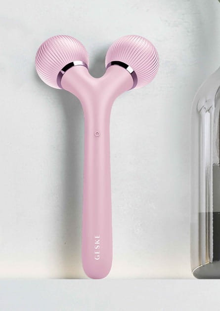 Электронный звуковой ролик для лица и тела Geske Sonic Facial & Body Roller 4 в 1 Pink (GK000041PK01)