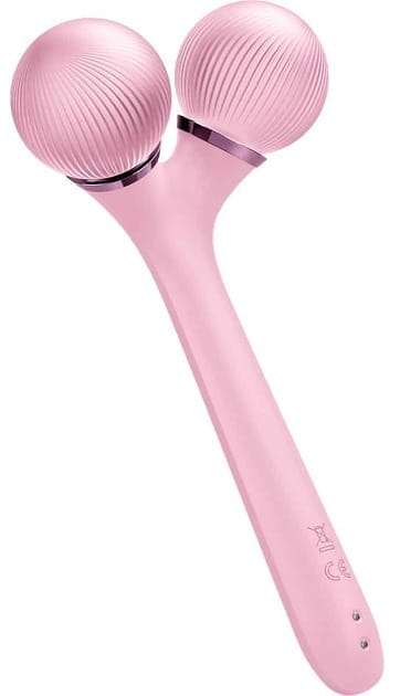 Електронний звуковий ролик для обличчя і тіла Geske Sonic Facial & Body Roller 4 в 1 Pink (GK000041PK01)