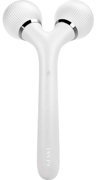 Электронный звуковой ролик для лица и тела Geske Sonic Facial & Body Roller 4 в 1 White (GK000041WH01)