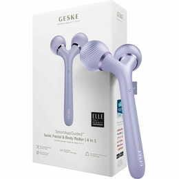 Электронный звуковой ролик для лица и тела Geske Sonic Facial & Body Roller 4 в 1 Purple (GK000041PL01)