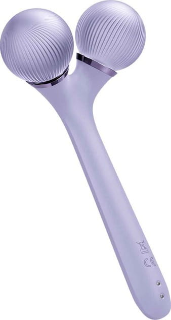 Електронний звуковий ролик для обличчя і тіла Geske Sonic Facial & Body Roller 4 в 1 Purple (GK000041PL01)