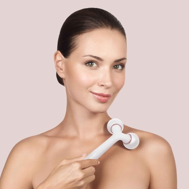 Электронный звуковой ролик для лица и тела Geske Sonic Facial & Body Roller 4 в 1 Starlight (GK000041SL01)