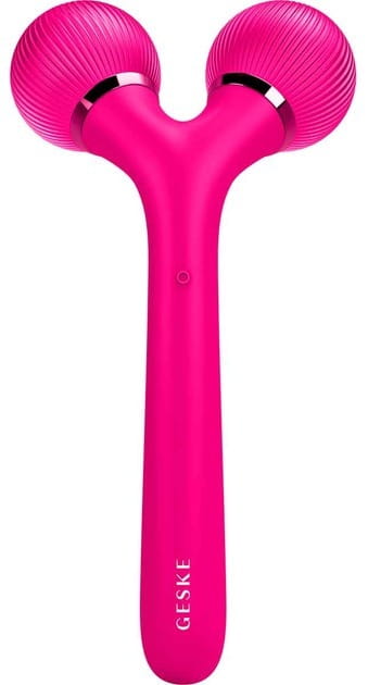 Электронный звуковой ролик для лица и тела Geske Sonic Facial & Body Roller 4 в 1 Magenta (GK000041MG01)