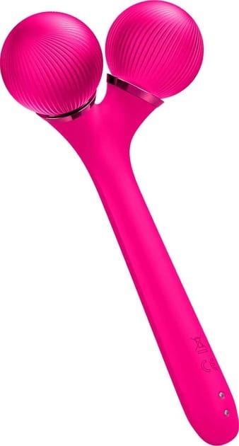 Електронний звуковий ролик для обличчя і тіла Geske Sonic Facial & Body Roller 4 в 1 Magenta (GK000041MG01)