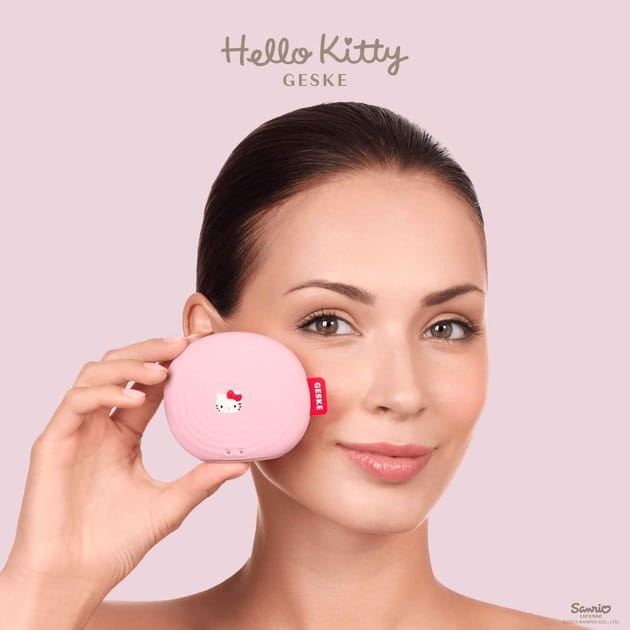 Електронна звукова щітка для обличчя Geske Sonic Facial Brush 4 в 1 by Hello Kitty Pink (HK000011PI01)