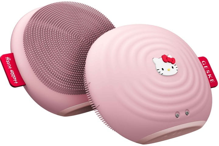 Электронная звуковая щетка для лица Geske Sonic Facial Brush 4 в 1 by Hello Kitty Pink (HK000011PI01)