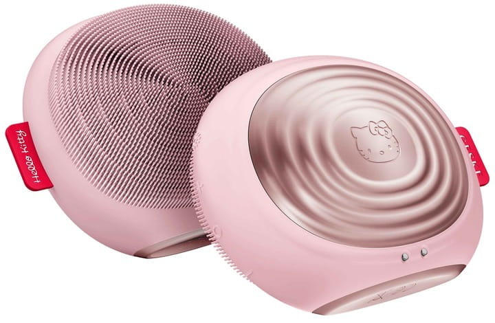 Електронна звукова термо щітка для обличчя Geske Sonic Thermo Facial Brush 5 в 1 by Hello Kitty Pink (HK000008PI01)