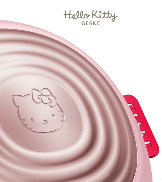 Электронная звуковая термо щетка для лица Geske Sonic Thermo Facial Brush 5 в 1 by Hello Kitty Pink (HK000008PI01)