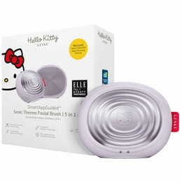 Электронная звуковая термо щетка для лица Geske Sonic Thermo Facial Brush 5 в 1 by Hello Kitty Purple (HK000008PU01)
