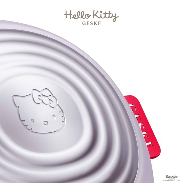 Электронная звуковая термо щетка для лица Geske Sonic Thermo Facial Brush 5 в 1 by Hello Kitty Purple (HK000008PU01)