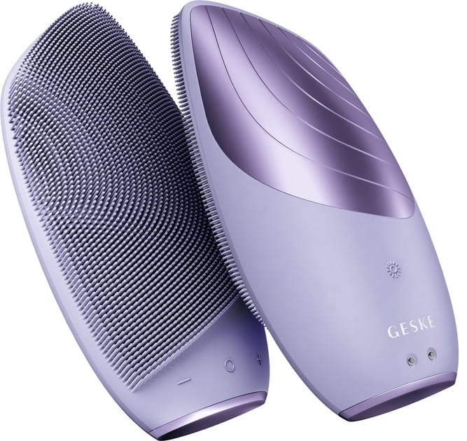 Електронна звукова термо щітка для обличчя Geske Sonic Thermo Facial Brush 6 в 1 Purple (GK000007PL01)