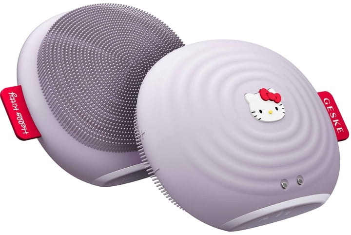 Електронна звукова щітка для обличчя Geske Sonic Facial Brush 4 в 1 by Hello Kitty Purple (HK000011PU01)